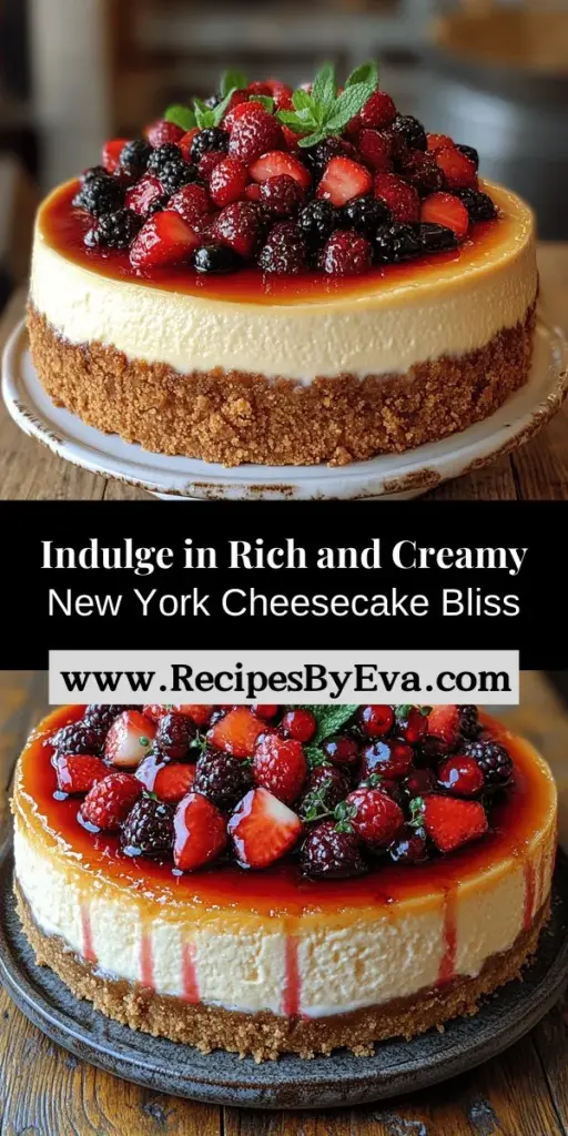 Discover the ultimate guide to creating a classic New York cheesecake, where rich, creamy goodness meets a buttery graham cracker crust. Learn the secrets behind each essential ingredient, from full-fat cream cheese to the perfect egg incorporation, ensuring a smooth and delicious dessert every time. Master baking techniques, cooling methods, and presentation tips to wow your guests with this iconic American treat. Enjoy the sweet satisfaction of crafting a flawlessly decadent cheesecake!