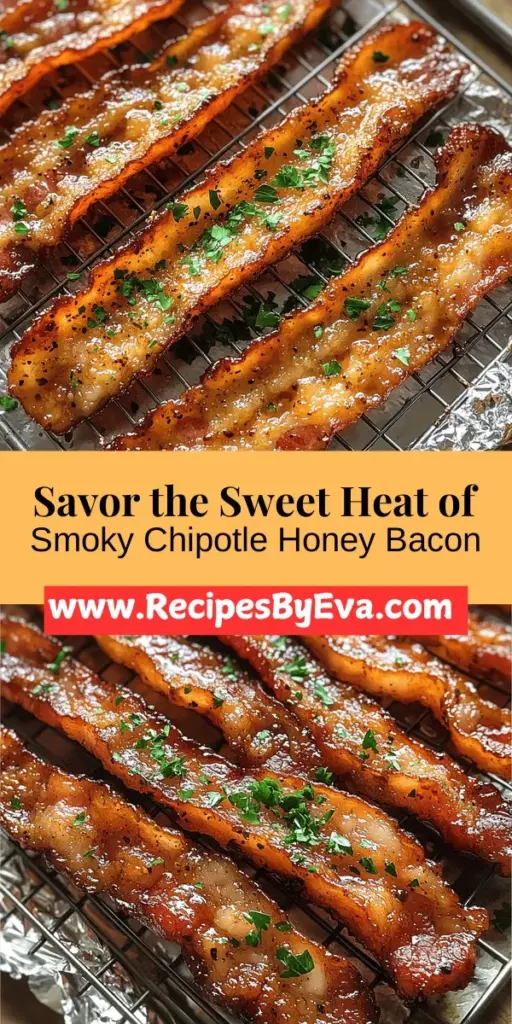Elevate your breakfast with Smoky Chipotle Honey Glazed Bacon, a mouthwatering twist on a classic favorite. This recipe combines thick-cut bacon with a sticky glaze made from honey, chipotle peppers, and spices, creating an irresistible blend of sweet and spicy flavors. Perfect for breakfast, brunch, or as a game-day snack, this dish showcases the versatility of bacon while promising a satisfying crunch and rich taste. Discover the simple steps to create this delightful culinary experience in your kitchen!