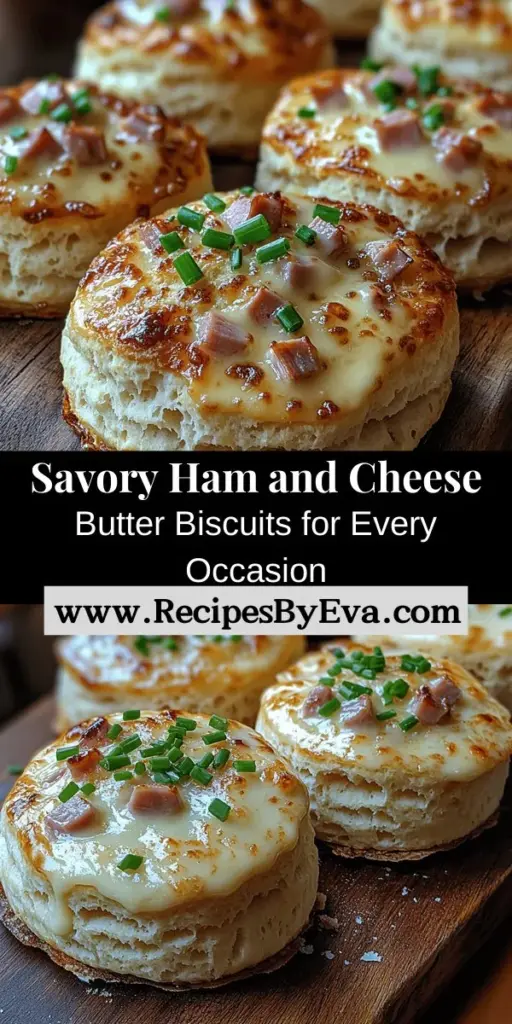 Indulge in the delightful flavors of Savory Ham and Cheese Butter Biscuits with this easy-to-follow recipe. Perfect for breakfast, brunch, or a quick snack, these biscuits combine rich ham and sharp cheddar cheese for a comforting treat. Learn about the essential ingredients and techniques to achieve their signature flaky texture. Bring warmth and nostalgia to your kitchen and impress family and friends with these delectable homemade biscuits!