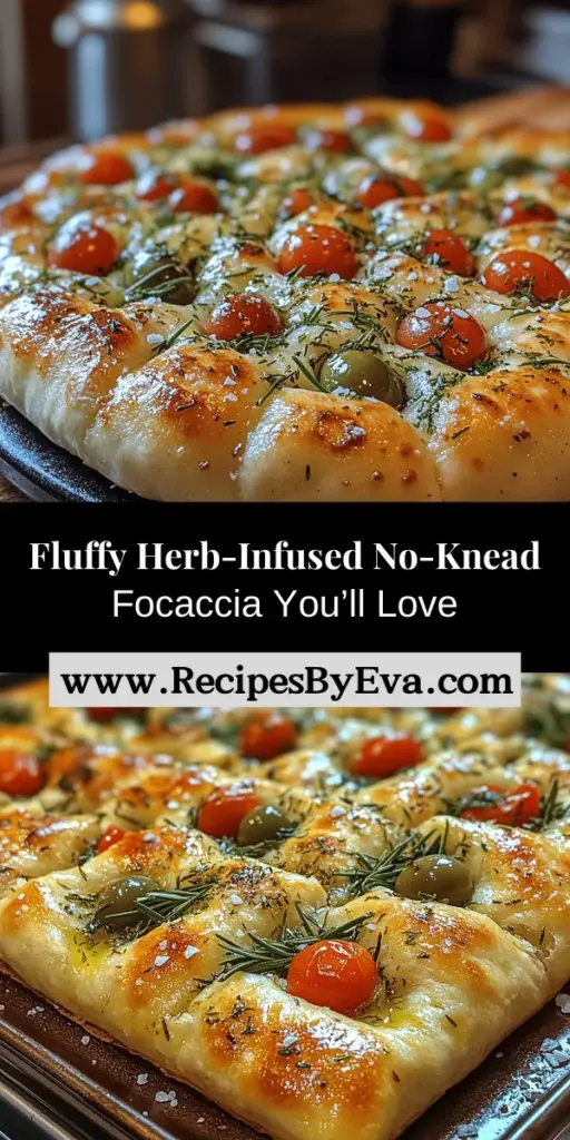 Discover the delightful world of fluffy herb-infused no-knead focaccia bread, an Italian favorite that's easy to make at home. This guide walks you through the simple process of creating this airy flatbread, highlighting the importance of high-quality ingredients like all-purpose flour, sea salt, and fresh herbs. Perfect as a side dish or base for sandwiches, this focaccia is adaptable with various toppings to suit any meal. Enjoy the flavorful, aromatic experience of homemade bread that impresses with every bite.