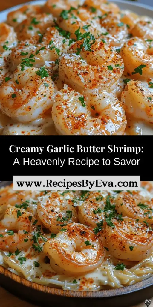 Discover the delightful flavors of Shrimp in Heaven: Creamy Garlic Butter Delight. This recipe features succulent shrimp enveloped in a rich and creamy garlic butter sauce, perfect for impressing guests or enjoying a cozy night in. Learn about key ingredients like fresh garlic, heavy cream, and smoked paprika, and master simple preparation tips to achieve perfection. With its nutritional benefits and versatile serving options, this dish is sure to become a favorite!