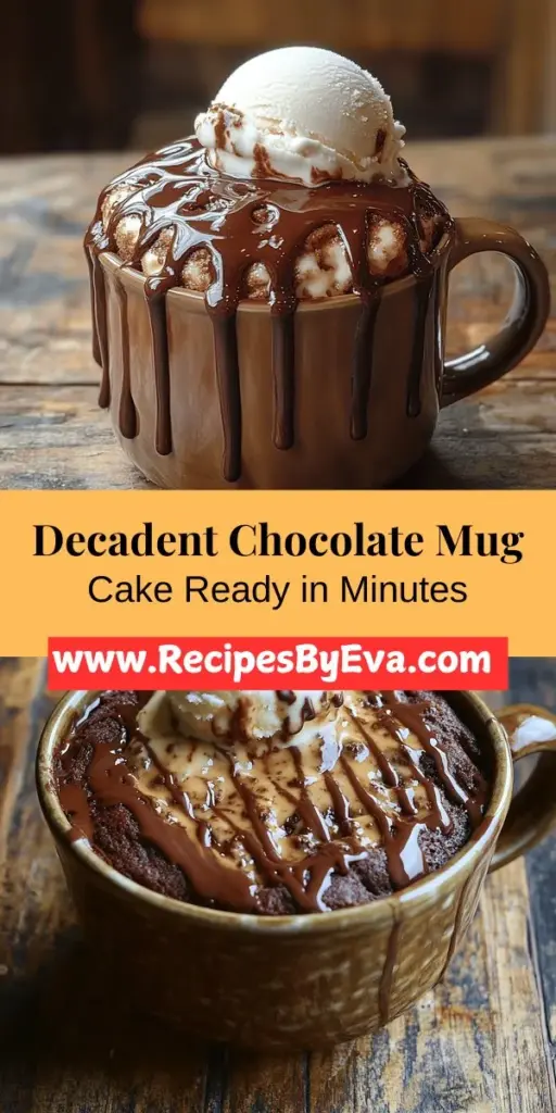 Indulge your sweet tooth with a Quick & Decadent Chocolate Mug Cake, perfect for busy days or late-night cravings. This single-serving treat is easy to whip up in minutes using just a few ingredients, and it's highly adaptable for various dietary needs. Enjoy the rich, chocolatey flavor as you mix and microwave your way to dessert satisfaction. Elevate your mug cake with classic toppings like ice cream or whipped cream for an extra special touch. Discover the joy of quick and delicious baking today!