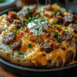 When it comes to comfort food, few dishes can compete with the classic loaded baked potato. It's the ultimate canvas for flavor, topped with everything from creamy cheese to crispy bacon, all nestled within a perfectly baked potato. Among the myriad of toppings you can choose, sirloin steak shines brightly, bringing a rich, hearty element that transforms a simple side into a star attraction. Whether you're hosting a lively gathering or simply indulging in a cozy night in, this Sizzling Loaded Baked Potato with Steak Bites is sure to impress.