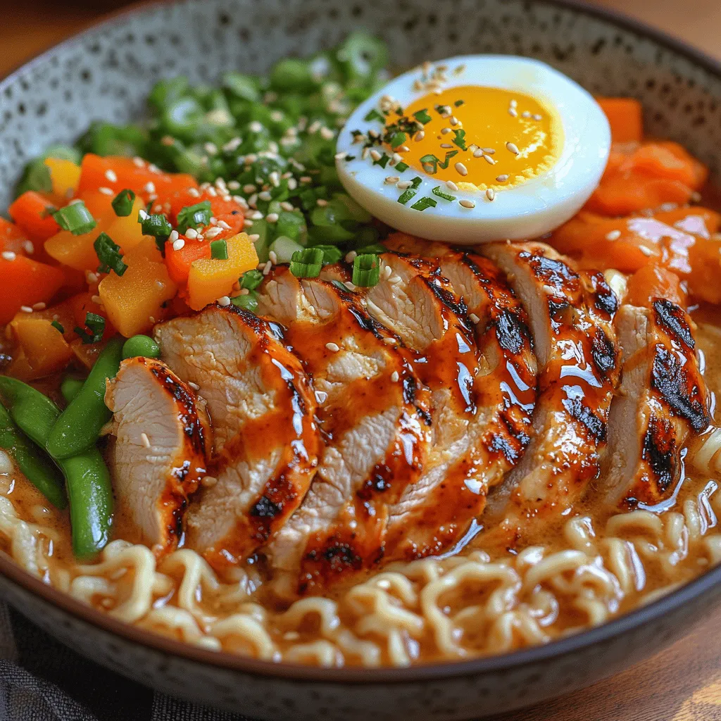 Homemade ramen is more than just a meal; it's an experience that encapsulates warmth, comfort, and culinary creativity. Originating from Japan, ramen has transcended its humble beginnings to become a beloved dish worldwide, celebrated for its rich flavors and variety of ingredients. In this recipe for Fiery Chicken Ramen with Creamy Garlic Sauce, we take this traditional dish to new heights. This vibrant, fiery version combines the boldness of spicy chicken with a luscious, creamy garlic sauce, transforming a classic bowl of ramen into a dish that is not only satisfying but also unforgettable.