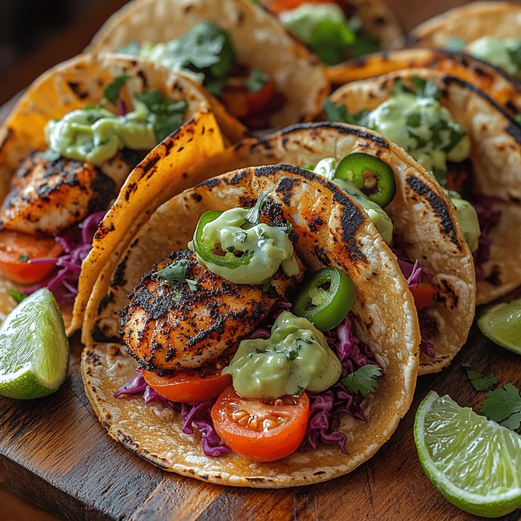 Fish tacos have surged in popularity in recent years, becoming a staple in both casual and gourmet dining across the globe. This delicious dish, originally hailing from the coastal regions of Mexico, has found its way into the hearts and stomachs of food lovers everywhere. The combination of fresh fish, vibrant toppings, and a variety of sauces creates a culinary experience that is both satisfying and refreshing. Among the many variations of fish tacos available, <strong>Spicy Blackened Fish Tacos</strong> stand out for their bold flavors and health-conscious ingredients.” /></p>
</p>
<h3>Tortilla Types: Corn vs. Flour</h3>
</p>
<p>When it comes to tacos, the choice of tortilla is crucial as it can influence the overall experience of the dish. Both corn and flour tortillas have their unique characteristics and benefits, making them suitable for different culinary preferences.</p>
</p>
<p><strong>Corn Tortillas</strong>: Traditionally used in Mexican cuisine, corn tortillas are made from masa harina (corn dough) and are naturally gluten-free. They have a slightly nutty flavor and a firmer texture, providing a beautiful contrast to the soft, flaky fish. Corn tortillas are often smaller in size, allowing for a more authentic taco experience. They can enhance the flavors of the fillings without overpowering them.</p>
</p>
<p><strong>Flour Tortillas</strong>: Flour tortillas, on the other hand, are made with wheat flour and are known for their soft, pliable texture. They tend to be larger and more substantial, making them ideal for holding generous portions of fillings. Flour tortillas can provide a slightly sweeter flavor that complements spicy fish well. They are also a great option for those who prefer a softer mouthfeel.</p>
</p>
<p>Ultimately, the choice between corn and flour tortillas comes down to personal preference. If you’re looking for a classic taco experience, corn is the way to go. However, if you enjoy a more robust and chewy texture, flour tortillas may be your best bet.</p>
</p>
<h3>Tips for Warming Tortillas</h3>
</p>
<p>Warming your tortillas is a simple yet essential step that enhances their flavor and texture. Here are a few effective methods to warm tortillas that will elevate your Spicy Blackened Fish Tacos:</p>
</p>
<p>1. <strong>Stovetop</strong>: Heat a skillet over medium heat. Place the tortillas one by one in the dry skillet and warm for about 30 seconds on each side, or until they become pliable and slightly charred. This method brings out the natural flavors of the tortillas.</p>
</p>
<p>2. <strong>Oven</strong>: Preheat your oven to 350°F (175°C). Wrap a stack of tortillas in aluminum foil and place them in the oven for about 10-15 minutes. This method is great if you’re warming a large batch of tortillas at once.</p>
</p>
<p>3. <strong>Microwave</strong>: For a quick option, stack a few tortillas on a microwave-safe plate and cover them with a damp paper towel. Microwave for about 30 seconds. Be careful not to overheat, as this can make the tortillas rubbery.</p>
</p>
<p>4. <strong>Grill</strong>: If you’re grilling your fish, toss the tortillas on the grill for the last few minutes of cooking. This adds a delightful char and smoky flavor.</p>
</p>
<p>Whichever method you choose, warmed tortillas will enhance the overall experience of your tacos, making them soft and enjoyable to bite into.</p>
</p>
<h3>Serving Alternatives</h3>
</p>
<p>For those looking for a low-carb option, consider using lettuce wraps instead of tortillas. Crunchy lettuce leaves, such as romaine or iceberg, provide a refreshing and crispy alternative that pairs wonderfully with the spicy blackened fish. Simply take a large leaf, fill it with your fish and desired toppings, and enjoy a lighter take on this delicious dish.</p>
</p>
<h3>Assembling the Tacos</h3>
</p>
<p>Now that you have your tortillas warmed and ready, it’s time to assemble the Spicy Blackened Fish Tacos. Here’s a step-by-step guide to layering your ingredients for optimal flavor and presentation:</p>
</p>
<p>1. <strong>Start with the Tortilla</strong>: Lay a warm tortilla flat on a clean surface or plate.</p>
</p>
<p>2. <strong>Add the Fish</strong>: Place a generous piece of blackened fish in the center of the tortilla. Ensure it’s flaked into bite-sized pieces for easy eating.</p>
</p>
<p>3. <strong>Layer on Fresh Ingredients</strong>: Next, add a handful of shredded cabbage or a fresh slaw mixture for crunch. Then, spoon on some diced tomatoes or pico de gallo for a burst of freshness.</p>
</p>
<p>4. <strong>Drizzle the Sauce</strong>: If you prepared a creamy sauce or avocado crema, drizzle it generously over the top. This adds richness and balances the spices of the fish.</p>
</p>
<p>5. <strong>Garnish with Flavor</strong>: Finish off your taco with chopped cilantro and thinly sliced jalapeños for an extra kick. These garnishes not only elevate the flavor but also add visual appeal.</p>
</p>
<p>6. <strong>Fold and Serve</strong>: Fold the tortilla in half, securing the fillings inside. If desired, serve with lime wedges on the side for squeezing over the tacos.</p>
</p>
<h3>Presentation Tips</h3>
</p>
<p>When it comes to serving your Spicy Blackened Fish Tacos, presentation can make a significant difference in your dining experience. Here are some ideas to elevate your taco night:</p>
</p>
<p>– <strong>Plating</strong>: Arrange the tacos on a large platter with vibrant garnishes. Consider using colorful dishes or plates to enhance the visual appeal.</p>
</p>
<p>– <strong>Accompaniments</strong>: Serve with bowls of extra toppings like avocado slices, crumbled queso fresco, or a selection of salsas to create a taco bar vibe. This encourages guests to customize their tacos, making the meal interactive and fun.</p>
</p>
<p>– <strong>Garnish the Plate</strong>: Scatter fresh cilantro or lime wedges around the plate for a pop of color. You can even add a small bowl of your dipping sauce for a touch of elegance.</p>
</p>
<h3>Nutritional Benefits of Spicy Blackened Fish Tacos</h3>
</p>
<p>Spicy Blackened Fish Tacos not only pack a flavor punch but also come with numerous nutritional benefits, making them a fantastic addition to a balanced diet.</p>
</p>
<p>– <strong>High in Protein</strong>: The fish used in this recipe is an excellent source of lean protein, which is essential for muscle repair and growth. Fish like salmon or tilapia provides high-quality protein while being low in calories.</p>
</p>
<p>– <strong>Healthy Fats</strong>: Fish is also a source of omega-3 fatty acids, which are known to support heart health, brain function, and reduce inflammation. Incorporating fish into your diet can help maintain overall well-being.</p>
</p>
<p>– <strong>Fresh Ingredients</strong>: The use of fresh vegetables, like cabbage and tomatoes, adds fiber, vitamins, and minerals to your meal. This boosts your overall health and aids digestion.</p>
</p>
<p>– <strong>Balanced Meal</strong>: By including a variety of ingredients, such as fish, vegetables, and healthy fats, these tacos can fit well into a balanced meal plan. They are nutritious while being satisfying, making them suitable for lunch or dinner.</p>
</p>
<h3>Culinary Variations and Customizations</h3>
</p>
<p>One of the beauties of Spicy Blackened Fish Tacos is their versatility. Here are some culinary variations and customizations to consider:</p>
</p>
<p>– <strong>Different Types of Fish</strong>: While tilapia is commonly used, you can experiment with other fish varieties. Try mahi-mahi, swordfish, or even shrimp for different textures and flavors. Adjust the cooking time based on the thickness of the fish.</p>
</p>
<p>– <strong>Spice Variations</strong>: If you prefer a milder flavor profile, reduce the amount of cayenne pepper or opt for a spice blend that suits your palate. You can also experiment with different spice mixes, such as taco seasoning or chili lime seasoning, to create a unique taste.</p>
</p>
<p>– <strong>Additional Toppings</strong>: Enhance your tacos with toppings like mango salsa, which adds sweetness and freshness, or pickled onions for a tangy crunch. Avocado or guacamole can also provide creaminess and additional healthy fats.</p>
</p>
<p>– <strong>Side Dishes</strong>: To round out your meal, consider serving these tacos with sides such as black beans, Mexican rice, or a fresh corn salad. These sides complement the flavors of the tacos and provide a well-rounded dining experience.</p>
</p>
<h3>Conclusion</h3>
</p>
<p>Making Spicy Blackened Fish Tacos is not just about the food; it’s an experience filled with bold flavors and the joy of creation. From the choice of tortillas to the layering of fresh ingredients, each step contributes to a delightful culinary journey.</p>
</p>
<p>These tacos are perfect for various occasions, whether it’s a casual family dinner, a gathering with friends, or an entertaining evening. They invite customization, allowing everyone to make their own taco just the way they like it.</p>
</p>
<p>Sharing flavorful, healthy dishes with loved ones not only nourishes the body but also fosters connections and creates lasting memories. So, gather your ingredients, fire up the grill, and enjoy the vibrant world of Spicy Blackened Fish Tacos!</p>
</div>