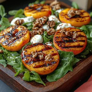 As the warm months approach and summer blossoms, the craving for vibrant, refreshing dishes becomes almost irresistible. One such dish that perfectly encapsulates the essence of summer is the Grilled Peach Salad Delight. This delightful salad marries juicy, caramelized peaches with a medley of fresh greens, creamy cheeses, and crunchy nuts, making it an ideal choice for outdoor gatherings, picnics, or a light dinner at home. The combination of flavors and textures not only pleases the palate but also appeals to the eye, creating a feast that is as beautiful as it is delicious.