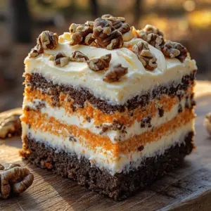 If you are searching for a dessert that perfectly combines the warmth of carrot cake with the creamy indulgence of cheesecake, look no further than the Carrot Cake Cheesecake Delight. This layered dessert is a dream come true for anyone who loves the rich flavors of spiced carrot cake mingled with the velvety smoothness of cheesecake. The resulting masterpiece not only satisfies your sweet tooth but also offers a delightful visual presentation that is sure to impress at any gathering.
