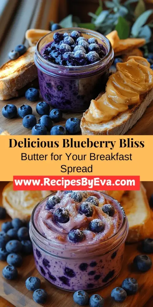 Discover the deliciously sweet and creamy Blueberry Bliss Butter that adds a burst of flavor to any dish! This easy-to-make fruit-infused butter is perfect for spreading on toast, pancakes, pastries, or as a delightful topping for desserts. Packed with health benefits from nutrient-rich blueberries, this spread is not only tasty but also wholesome. Elevate your culinary creations with this simple recipe that allows you to enjoy fresh flavors year-round!