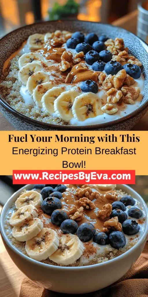Start your day off right with the Energizing Protein Breakfast Bowl! This nutritious and delicious meal combines quinoa, Greek yogurt, and fresh fruits to fuel your body and mind. Packed with protein, fiber, and essential nutrients, it’s perfect for busy mornings. You can prepare it in advance or whip it up in minutes. Customize with your favorite toppings like nut butter, seeds, and a drizzle of honey for a satisfying breakfast that keeps you energized all day.