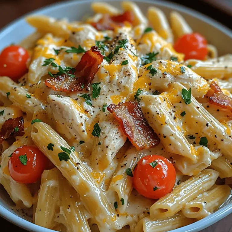 When it comes to weeknight dinners, few dishes can compete with the comfort and satisfaction offered by creamy chicken bacon ranch pasta. This delectable meal combines tender chicken, crispy bacon, and a rich, creamy ranch sauce that envelops every bite, making it an instant favorite for families and food enthusiasts alike. The combination of flavors—savory, creamy, and slightly tangy—creates a delightful harmony that is both satisfying and indulgent.