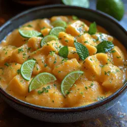 As the sun blazes and temperatures rise, nothing quite hits the spot like a refreshing sorbet. Introducing the Tropical Sunshine Mango Lime Sorbet, a delightful and invigorating dessert that encapsulates the essence of summer in every spoonful. This recipe showcases the vibrant flavors of ripe mangoes and zesty lime juice, creating a perfect balance of sweetness and tartness that awakens the taste buds.
