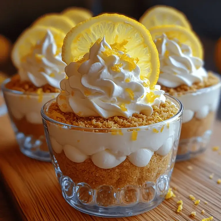 No-bake desserts have gained immense popularity, and it's easy to see why. They offer the perfect solution for those who want to indulge in something sweet without the hassle of baking. Among these delightful treats, the zesty no-bake lemon cheesecake cups stand out, combining the refreshing flavors of lemon with the creamy richness of cheesecake. This dessert is not only easy to prepare, but it also appeals to all palates, making it an excellent choice for any occasion.