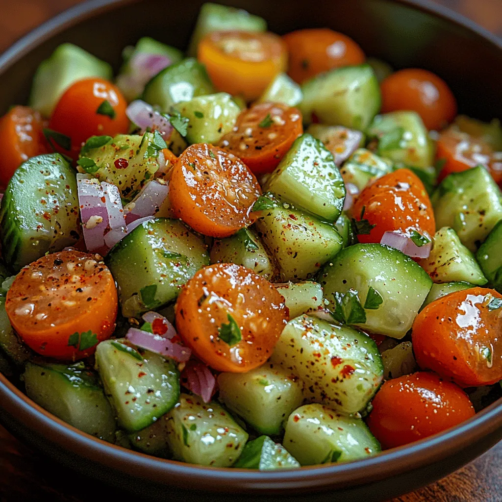 As the sun shines brighter and the temperatures rise, our cravings shift towards lighter, fresher fare. Enter the Refreshing Cucumber Avocado Delight, a salad that embodies the essence of summer. This dish is not only visually appealing with its vibrant colors but also tantalizingly delicious, offering a perfect balance of crisp cucumbers and creamy avocados. It's an ideal choice for those looking to indulge in a healthy yet satisfying meal without spending hours in the kitchen.