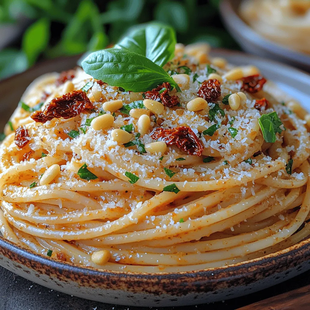 If you’re looking for a dish that perfectly balances rich flavors with ease of preparation, look no further than Sun-Dried Tomato Delight Pasta. This delightful pasta dish is a celebration of vibrant ingredients, bringing together the tangy sweetness of sun-dried tomatoes, the creaminess of heavy cream, and the aromatic notes of garlic and fresh basil. Whether you’re hosting a dinner party, preparing a romantic meal for two, or simply wanting to enjoy a comforting weeknight dinner, this pasta recipe is versatile enough to fit any occasion.
