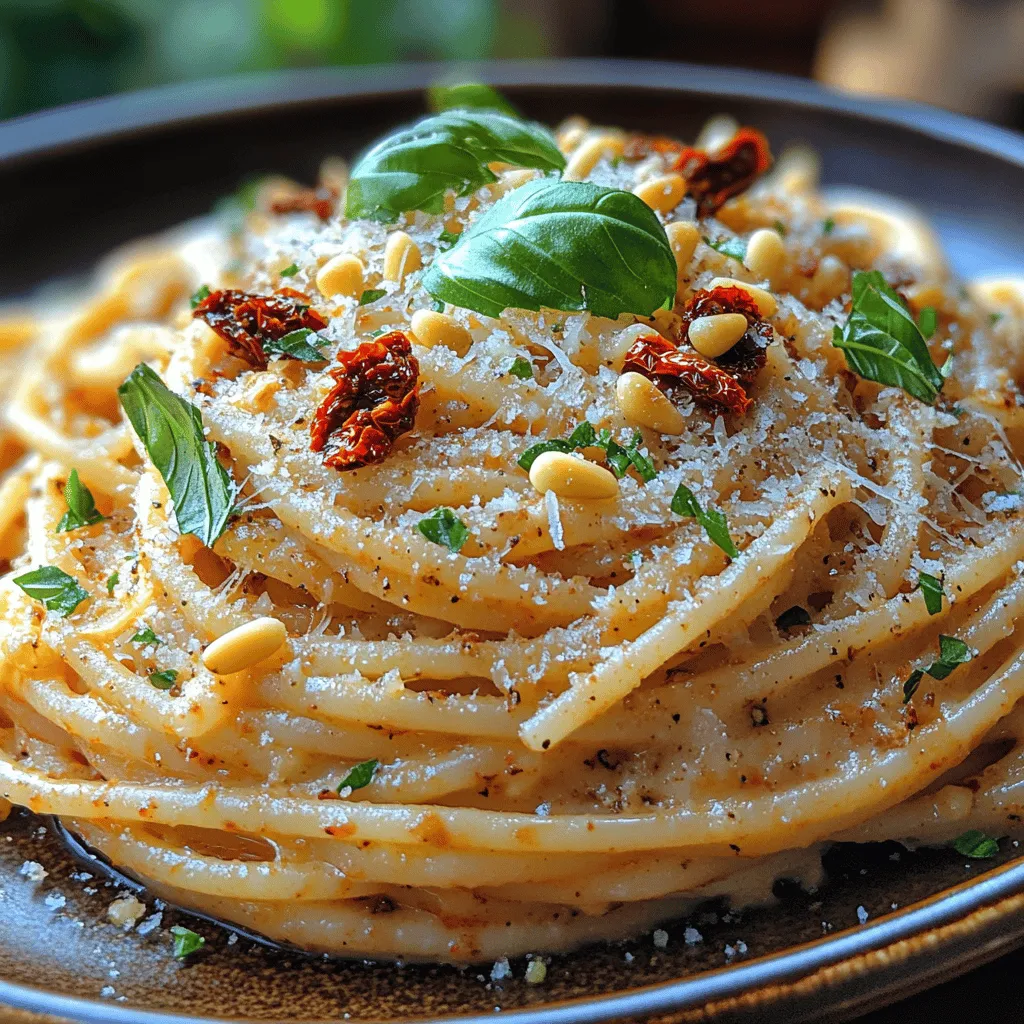 If you’re looking for a dish that perfectly balances rich flavors with ease of preparation, look no further than Sun-Dried Tomato Delight Pasta. This delightful pasta dish is a celebration of vibrant ingredients, bringing together the tangy sweetness of sun-dried tomatoes, the creaminess of heavy cream, and the aromatic notes of garlic and fresh basil. Whether you’re hosting a dinner party, preparing a romantic meal for two, or simply wanting to enjoy a comforting weeknight dinner, this pasta recipe is versatile enough to fit any occasion.