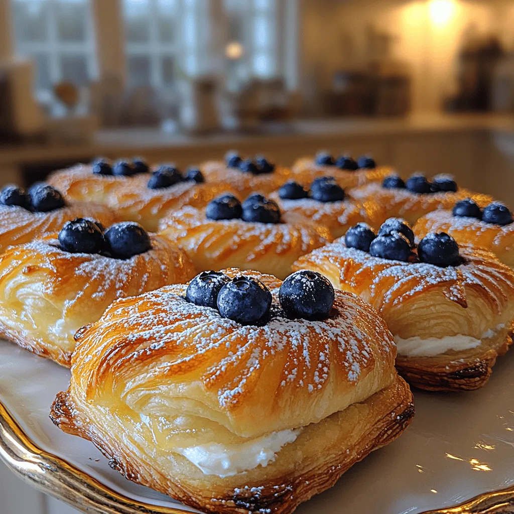 If you're looking for a delightful pastry that combines the tartness of lemon with the sweetness of fresh blueberries, look no further than the Lemon Blueberry Cream Cheese Danish. This pastry is a perfect example of how simple ingredients can come together to create something extraordinary. Whether enjoyed as a breakfast treat, a delightful snack, or a sweet dessert, this danish offers a burst of flavor and a texture that is both flaky and creamy.