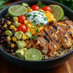 In recent years, burrito bowls have surged in popularity as a go-to meal for those seeking both convenience and flavor. These customizable dishes offer a delightful way to enjoy all the components of a traditional burrito without the hassle of wrapping it up. The versatility of burrito bowls allows you to mix and match ingredients to suit your taste preferences, dietary needs, or the ingredients you have on hand. Enter the Loaded Chicken Burrito Bowl – a scrumptious option that not only satisfies your cravings but also packs a nutritious punch.