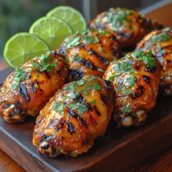 Grilled chicken wings have long been a staple of outdoor gatherings, tailgating parties, and casual dinners with friends and family. Their irresistible combination of crispy skin and juicy meat makes them a favorite among wing enthusiasts. But what truly elevates grilled wings is the sauce or drizzle that complements their flavor. Enter the Fire-Grilled Honey Lime Drizzle Wings—a culinary delight that seamlessly marries the sweetness of honey with the tartness of lime, creating a perfect balance that tantalizes the taste buds.