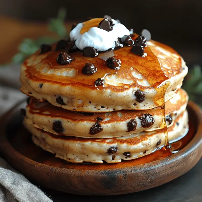 Pancakes have a universal appeal, often evoking memories of leisurely weekend mornings spent around the breakfast table. They are a canvas for creativity, allowing you to experiment with various ingredients and toppings. Chocolate Chip Greek Yogurt Pancakes take this beloved dish to new heights, offering a tantalizing combination of flavors and textures. The sweet, melted chocolate chips contrast beautifully with the slight tartness of Greek yogurt, creating a harmonious blend that awakens the senses.