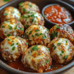 Cheesy Delight: Air Fryer Mozzarella Meatballs