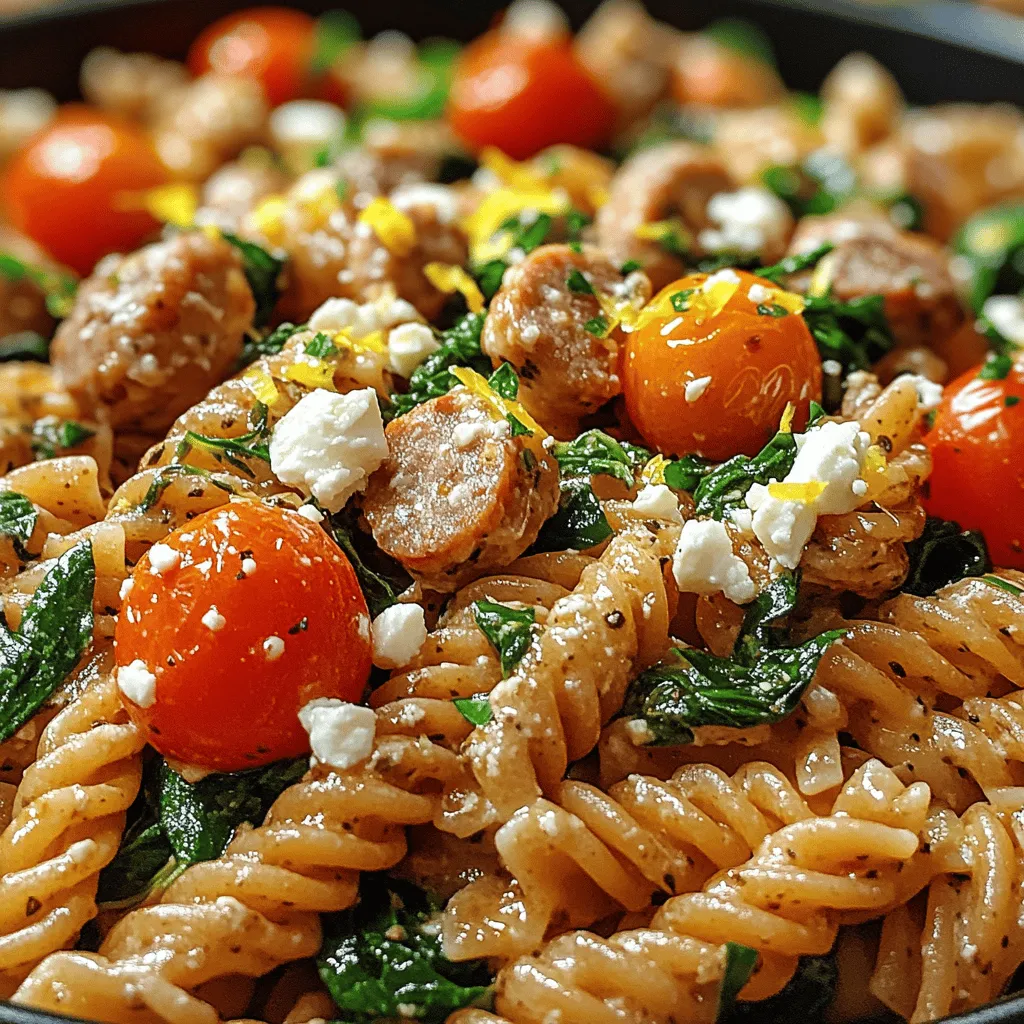 The key to any great recipe lies in its ingredients. Here, we’ll delve into each component of the Feta & Spinach Chicken Sausage Pasta and what makes them special.