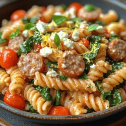 The key to any great recipe lies in its ingredients. Here, we’ll delve into each component of the Feta & Spinach Chicken Sausage Pasta and what makes them special.