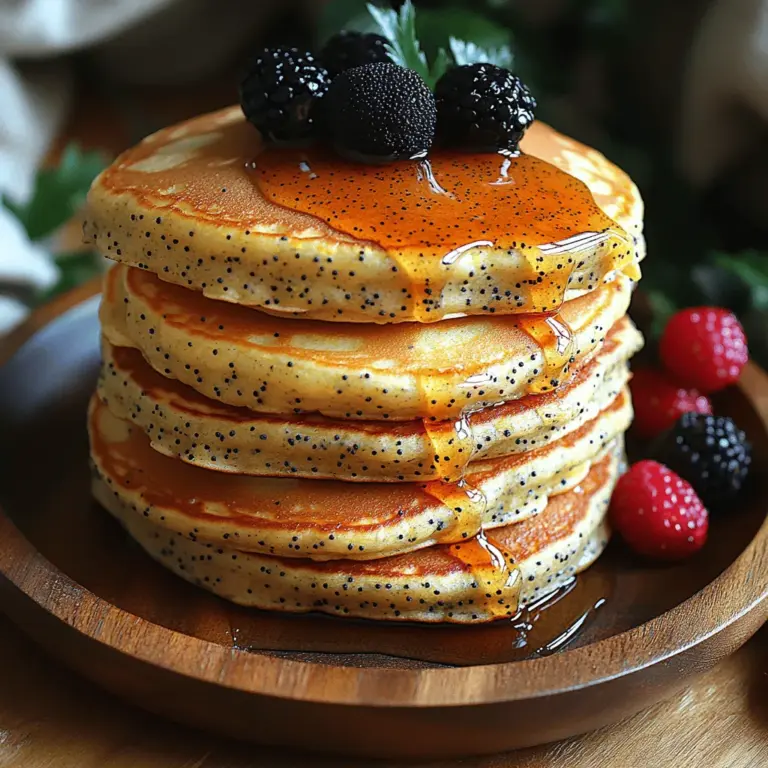 Pancakes are more than just a breakfast staple; they represent comfort, warmth, and a touch of indulgence that can brighten any morning. Whether you enjoy them drizzled in syrup, topped with fresh fruit, or simply dusted with powdered sugar, pancakes have a universal appeal that transcends cultures and generations. Among the myriad of pancake variations, the Zesty Lemon Poppy Seed Pancakes stand out as a delightful twist that combines the refreshing zing of lemon with the unique crunch of poppy seeds.