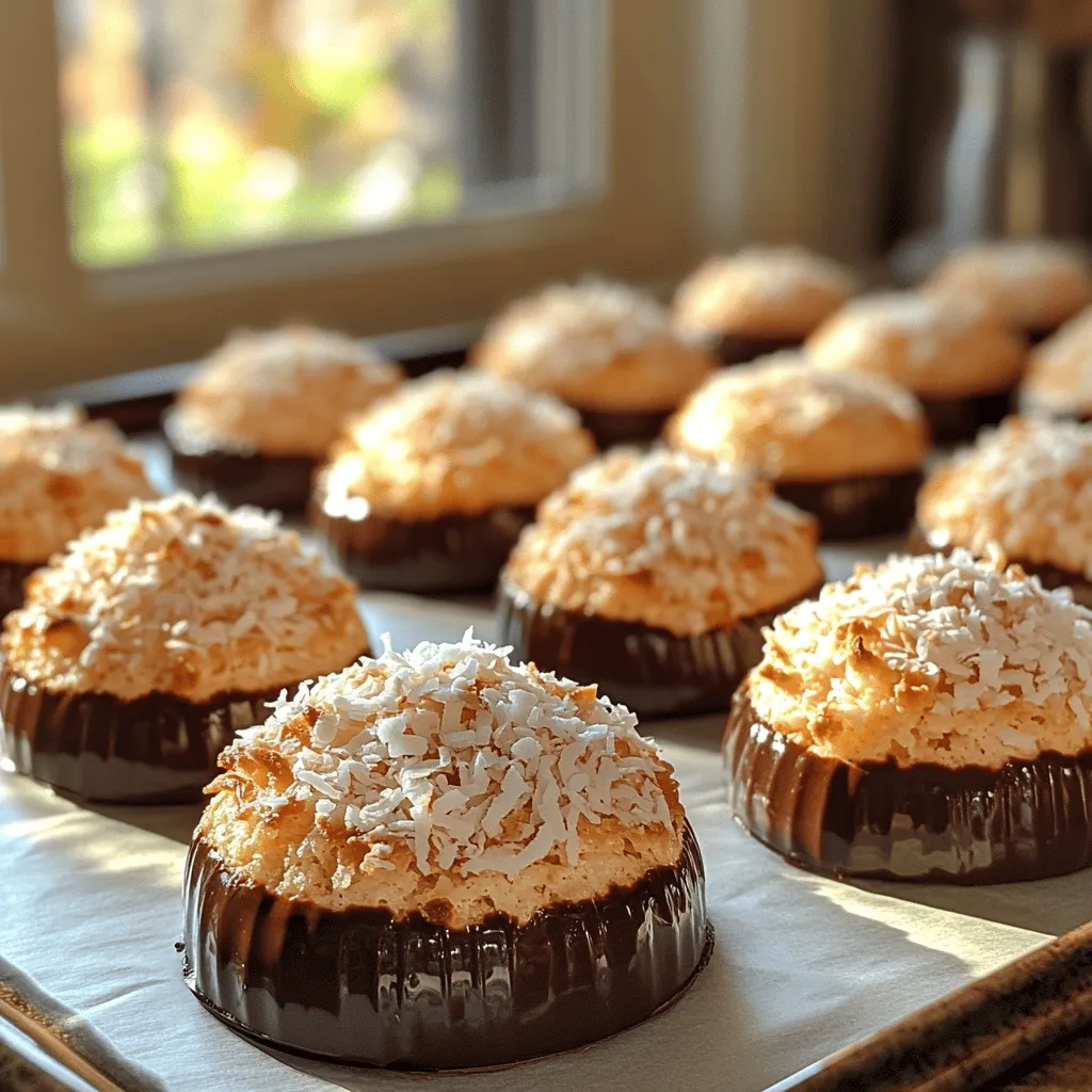 There’s something undeniably enchanting about tropical desserts that can whisk us away to sun-kissed beaches, swaying palm trees, and the soothing sound of waves crashing against the shore. One such indulgence that encapsulates this paradise is the Chocolate Dipped Coconut Macaroon. With their delightful combination of rich coconut flavor and a luscious chocolate coating, these treats are not only a feast for the palate but also a visual delight.