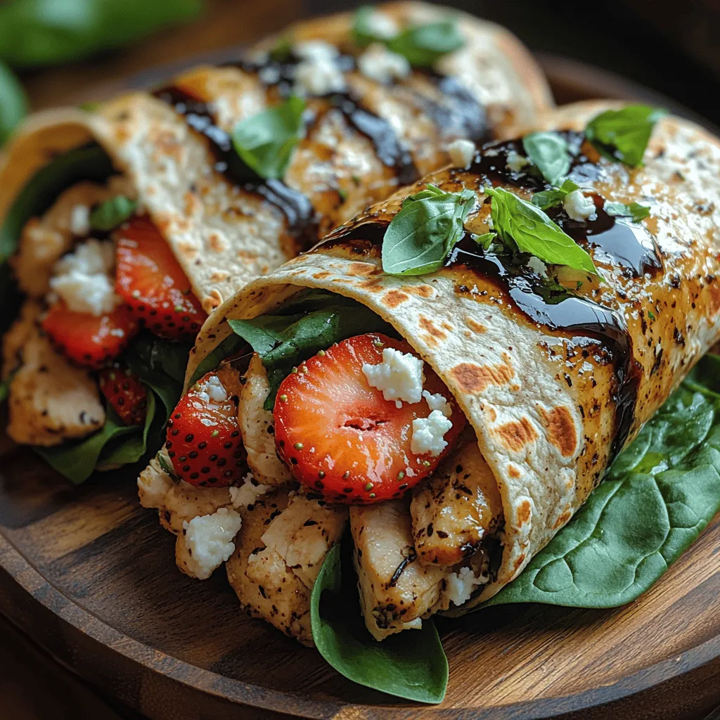 Wraps have emerged as a beloved meal option across the globe, celebrated for their versatility and convenience. They serve as an ideal canvas for a multitude of flavors, accommodating everything from hearty proteins to vibrant vegetables. As culinary creativity flourishes, one delightful combination that stands out is the marriage of sweet and savory flavors, offering a taste experience that tantalizes the palate. Enter the Sweet & Savory Strawberry Balsamic Chicken Wraps, a dish that merges succulent chicken, vibrant strawberries, and a tangy balsamic glaze, creating an unforgettable meal that’s both nutritious and satisfying.