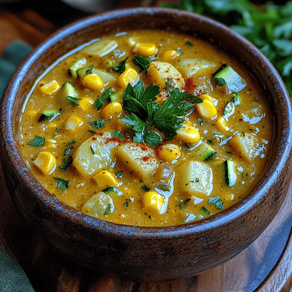 As the warm sun begins to shine and summer approaches full swing, there are few dishes that encapsulate the essence of the season quite like a hearty bowl of chowder. Our Sunny Creamy Corn and Zucchini Chowder is a vibrant, comforting dish that brings together the sweetness of fresh corn and the mild earthiness of zucchini, creating a delightful medley of flavors. This chowder not only celebrates seasonal ingredients but also serves as a versatile meal that can be tailored to fit various dietary preferences, ensuring that everyone can enjoy its creamy goodness.
