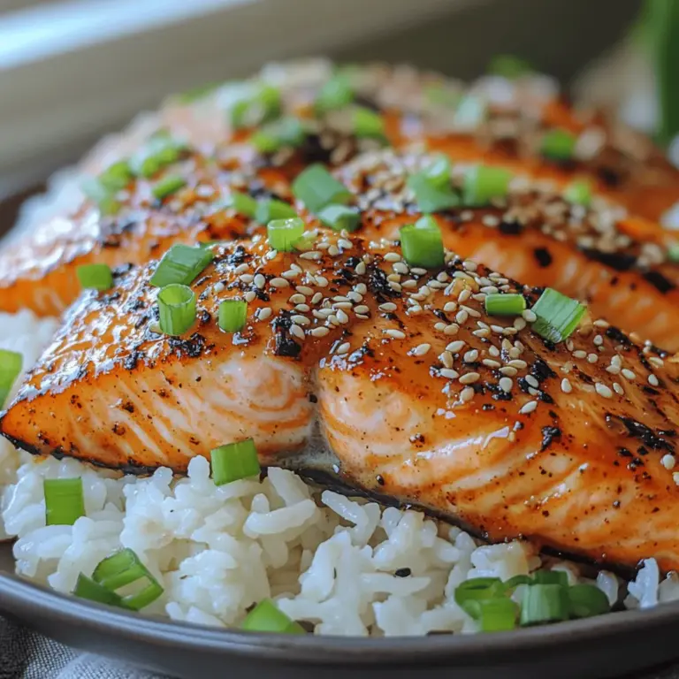 In recent years, salmon has surged in popularity, becoming a staple on menus and dinner tables alike. Renowned for its rich flavor and numerous health benefits, salmon is often heralded as a superfood in many healthy diets. Packed with protein and essential omega-3 fatty acids, it’s no wonder that more people are incorporating this versatile fish into their meals. One standout recipe that elevates salmon to new heights is Ginger Soy Glazed Salmon. This dish combines the warm spiciness of ginger with the umami richness of soy sauce, creating a delectable flavor profile that is both satisfying and health-conscious.