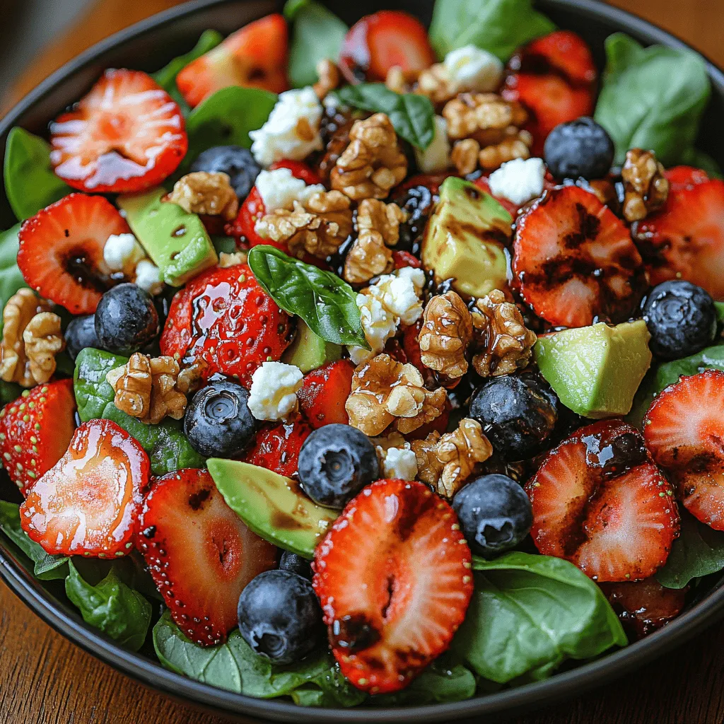 In the world of salads, few combinations can rival the delightful fusion of flavors found in a Berry Basil Balsamic Salad. This vibrant dish marries the sweetness of ripe berries with the aromatic freshness of basil, all anchored by the earthy undertones of balsamic vinegar and olive oil. Ideal for summer gatherings, picnics, or even as a light meal, this salad not only pleases the palate but also brings a burst of color to any table.