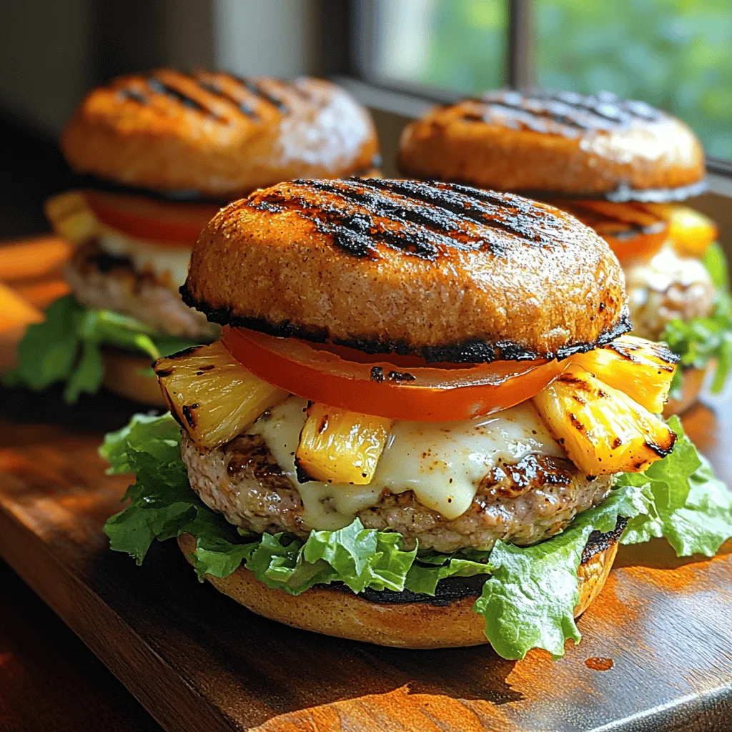 In recent years, turkey burgers have surged in popularity, emerging as a flavorful and healthier alternative to traditional beef burgers. As consumers become more health-conscious, the appeal of turkey burgers grows, thanks to their lean protein content and lower fat levels. However, to take this culinary delight to a new level, we introduce a tropical twist: grilled pineapple. This innovative addition not only enhances the burger's flavor but also brings a touch of summer to your dinner plate. The combination of savory turkey and sweet, caramelized pineapple creates a mouthwatering experience that can impress even the most ardent beef burger enthusiasts.
