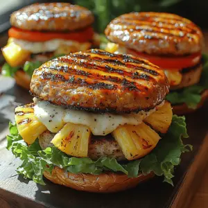 In recent years, turkey burgers have surged in popularity, emerging as a flavorful and healthier alternative to traditional beef burgers. As consumers become more health-conscious, the appeal of turkey burgers grows, thanks to their lean protein content and lower fat levels. However, to take this culinary delight to a new level, we introduce a tropical twist: grilled pineapple. This innovative addition not only enhances the burger's flavor but also brings a touch of summer to your dinner plate. The combination of savory turkey and sweet, caramelized pineapple creates a mouthwatering experience that can impress even the most ardent beef burger enthusiasts.