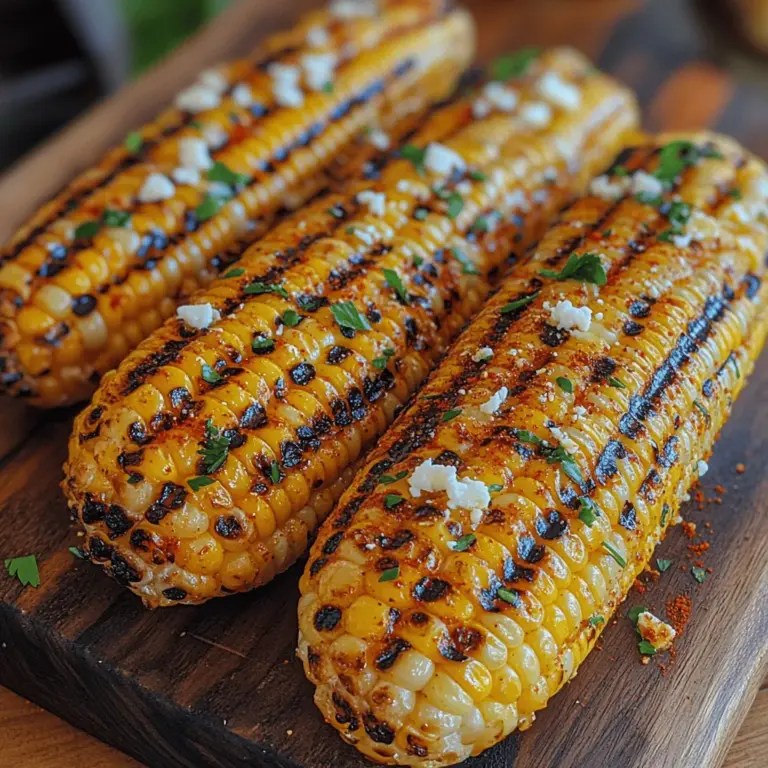 At the heart of Garlic Butter Grilled Corn Delight is fresh corn, and selecting the right ears is crucial for achieving the best flavor and texture. When choosing corn, look for ears that are plump and firm with tightly wrapped husks. The silk should be slightly sticky and golden brown, indicating that the corn is fresh. The kernels should be bright and evenly spaced, signaling that they are sweet and juicy.