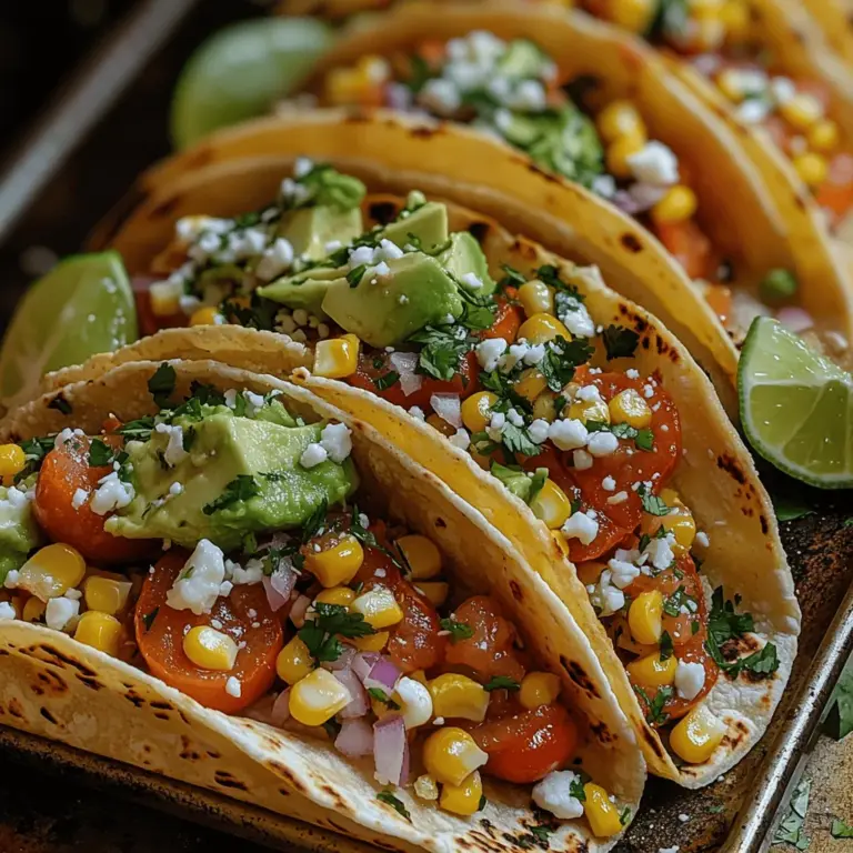 Tacos are more than just a meal; they are a culinary canvas that showcases creativity, flavor, and cultural diversity. Their versatility shines through as they can be filled with an endless array of ingredients, catering to various tastes and dietary preferences. Whether you’re preparing a festive gathering or looking for a quick weeknight dinner, tacos can adapt to any occasion. One standout recipe that perfectly embodies this spirit is the Sunny Sweet Corn & Tomato Taco Fiesta. Bursting with vibrant colors and fresh flavors, this dish is not only visually appealing but also a healthy choice that offers a delightful combination of textures and tastes.