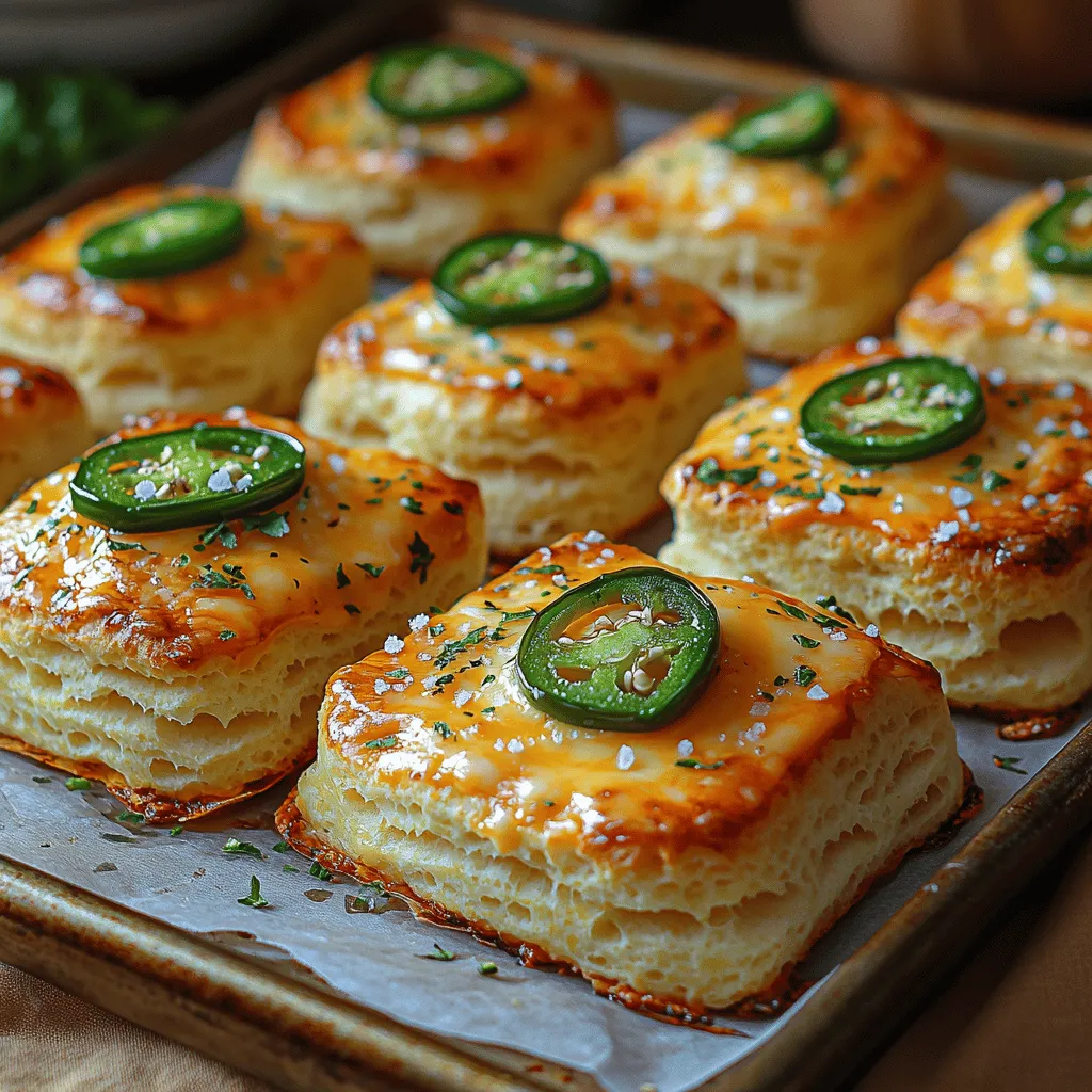 If you’re looking to elevate your biscuit game, then look no further than these Spicy Cheesy Bliss: Layered Jalapeño Cheddar Biscuits. This delightful recipe combines the warmth of fresh jalapeños with the rich, savory goodness of sharp cheddar cheese, creating a mouthwatering treat that is both comforting and packed with flavor. Perfectly flaky on the outside and tender on the inside, these biscuits are a harmonious blend of spice and cheese that will leave your taste buds tingling with joy.