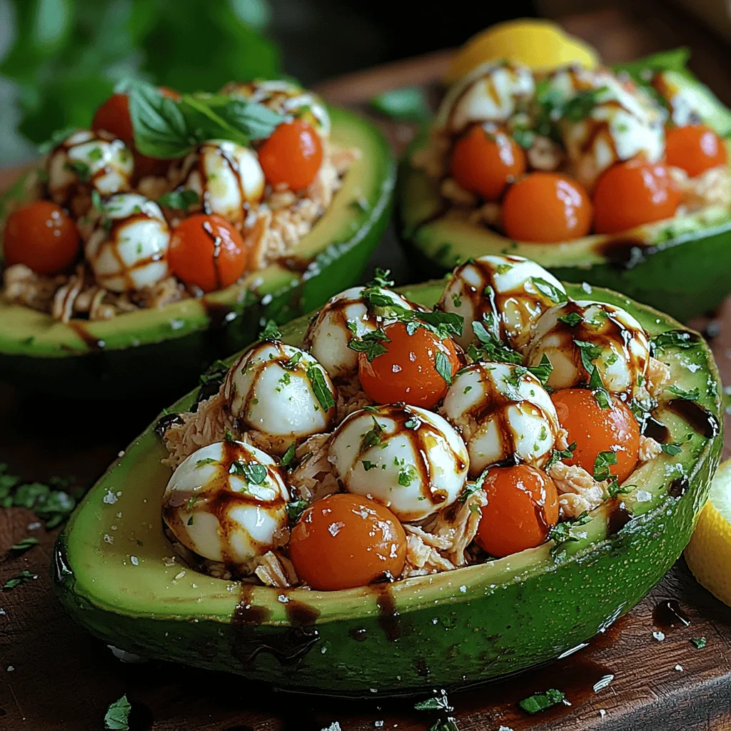 If you’re on the hunt for a fresh, healthy dish that is as impressive as it is easy to prepare, look no further than Caprese Chicken Stuffed Avocados. This delightful recipe combines the vibrant flavors of a classic Caprese salad with the creamy texture of ripe avocados, resulting in a dish that is not only nutritious but also bursting with taste. Whether you're looking for a light lunch, a satisfying dinner, or an eye-catching appetizer for your next gathering, these stuffed avocados check all the boxes.