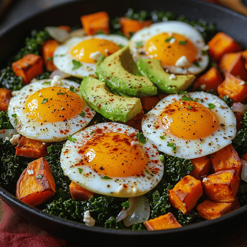 Sweet potatoes are a versatile and nutritious root vegetable that serves as the foundation of this breakfast skillet. They are not only delicious but also incredibly good for you, making them a great choice for breakfast or any meal of the day.