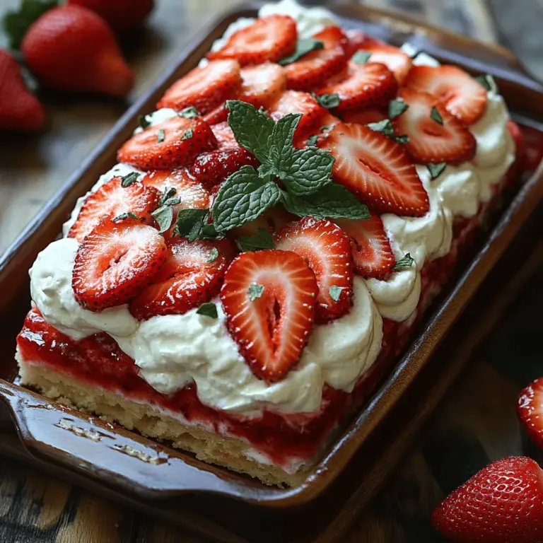 Icebox cakes have enjoyed a resurgence in popularity, captivating dessert lovers with their delightful simplicity and refreshing nature. These no-bake delights are not only easy to prepare but also serve as the perfect solution for warm weather gatherings, potlucks, or family celebrations. Among the many variations, the Strawberry Shortcake Icebox Cake stands out as a quintessential summer treat, combining the freshness of strawberries with the creamy richness of whipped cream and the delightful texture of ladyfinger cookies.