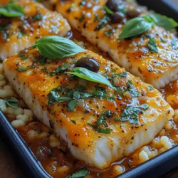 Mediterranean Cod with Tomato Basil Sauce: A Flavorful Journey to the Mediterranean