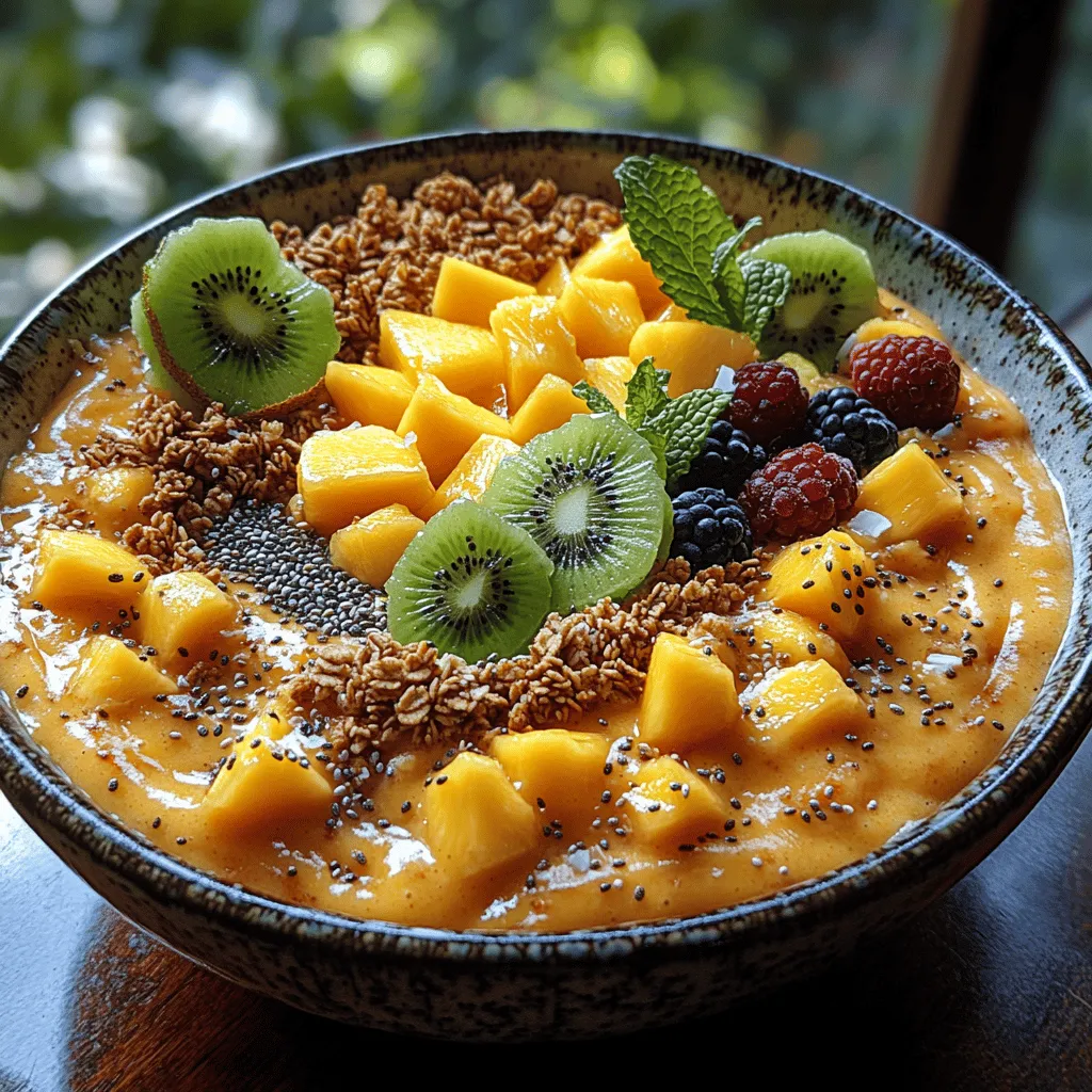 In recent years, smoothie bowls have taken the culinary world by storm, captivating health-conscious foodies and Instagram enthusiasts alike. This delightful dish combines the rich, creamy texture of blended fruits with the vibrant colors of fresh toppings, creating not just a meal but a feast for the senses. The Tropical Mango Paradise Smoothie Bowl is a shining star in this trend, offering a refreshing and nutritious option perfect for breakfast, snacks, or even dessert.