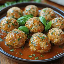 Savory Juicy Baked Chicken Meatballs: A Flavorful Delight