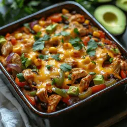 Sizzling Chicken Fajita Casserole: A Flavorful One-Dish Delight