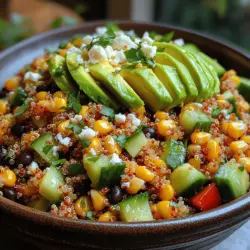 In today’s fast-paced world, where health-conscious eating is on the rise, the Zesty Quinoa Corn Salad has emerged as a favorite among culinary enthusiasts and nutritionists alike. This vibrant dish not only tantalizes the taste buds but also brings an array of colors and textures to your dining table. Packed with wholesome ingredients, this salad is a perfect representation of how a healthy dish can be both delicious and visually appealing.