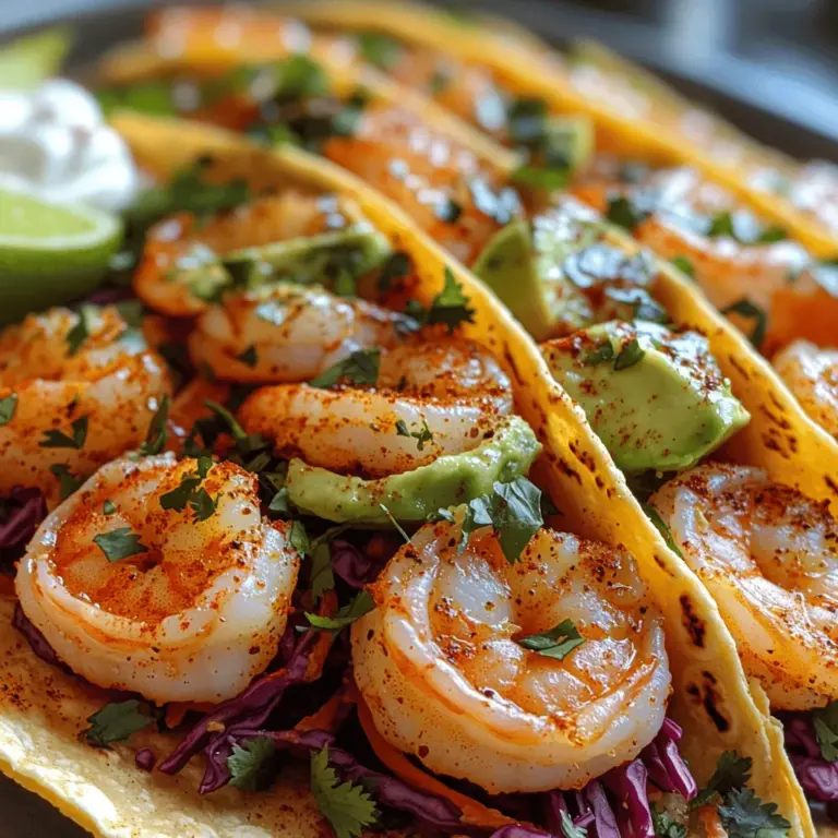 To truly appreciate the mouthwatering experience that Sizzling Garlic Butter Shrimp Tacos offer, it’s essential to understand the key ingredients that contribute to their delightful taste and texture.