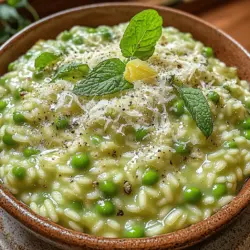 Spring Green Delight: Creamy Spring Pea Risotto