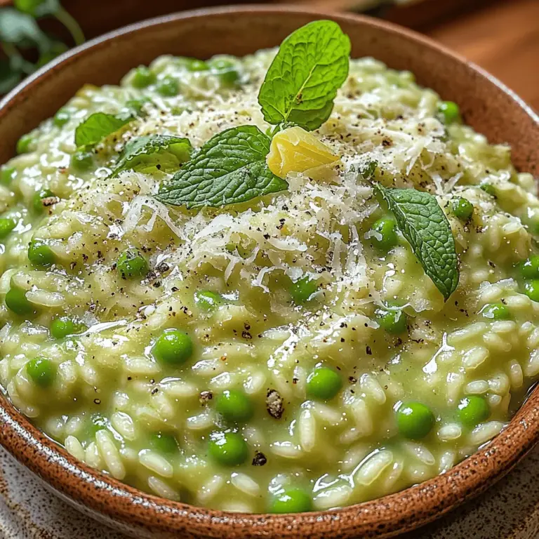 Risotto, the velvety and comforting staple of Italian cuisine, has captured the hearts and palates of food lovers around the world. This creamy dish, characterized by its rich texture and adaptability, offers endless possibilities for flavor combinations. In this article, we will explore a delightful variation of this classic dish: Creamy Spring Pea Risotto. This recipe is a vibrant celebration of spring flavors, bringing together the sweetness of fresh peas, the creaminess of Arborio rice, and a hint of brightness from citrus and herbs.