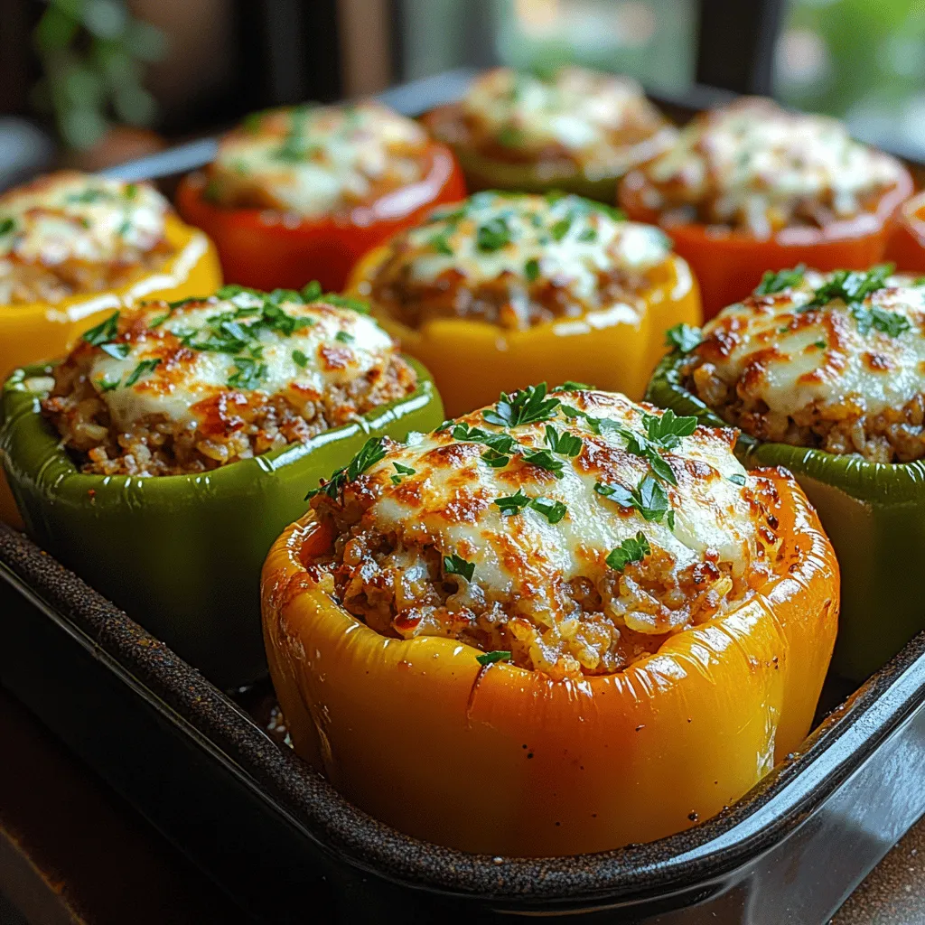 If you're seeking a dish that combines vibrant colors, rich flavors, and nutritional benefits, look no further than Colorful Turkey & Rice Stuffed Bell Peppers. This delightful recipe is a feast for the eyes and the palate, featuring an enticing mix of lean ground turkey, fluffy rice, and an array of fresh vegetables, all nestled inside the naturally sweet and crunchy bell peppers. Not only do these stuffed peppers add a splash of color to your dinner table, but they also offer a wholesome meal option that is both satisfying and healthy.