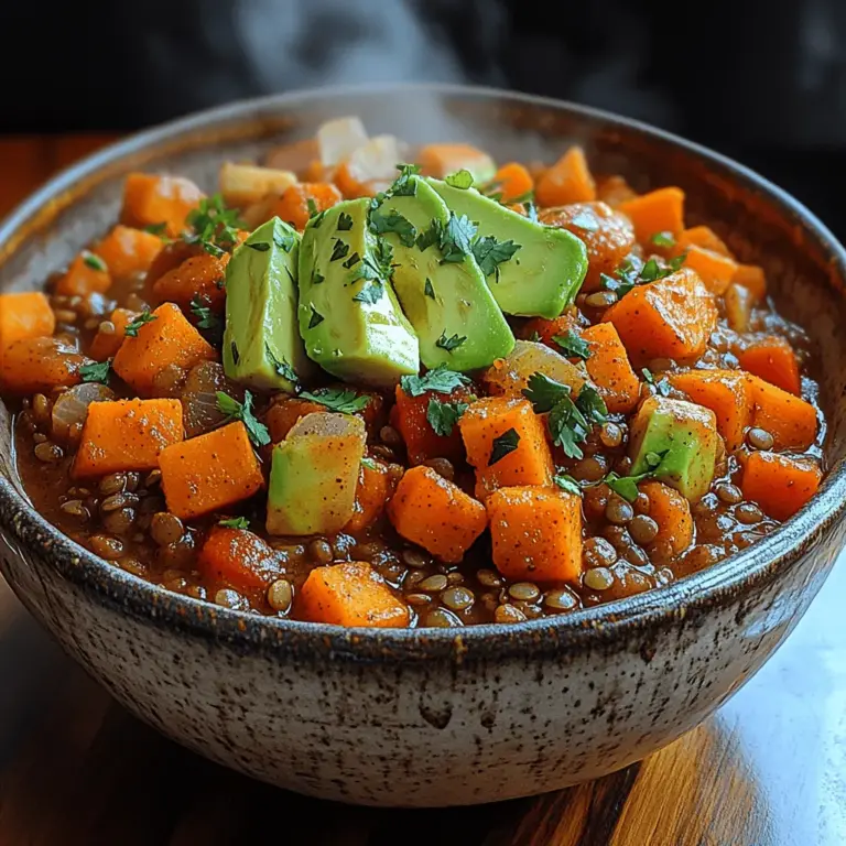 In the world of comforting, hearty meals, few dishes can rival a bowl of chili. This is especially true for the Spicy Sweet Potato and Lentil Chili, a recipe that embodies warmth and satisfaction. Not only is this dish packed with flavor, but it is also brimming with nutrients, making it a perfect addition to your weeknight dinner repertoire. This vegetarian delight combines the natural sweetness of sweet potatoes with the robust texture of lentils, creating a satisfying meal that will please both vegetarians and meat-lovers alike.